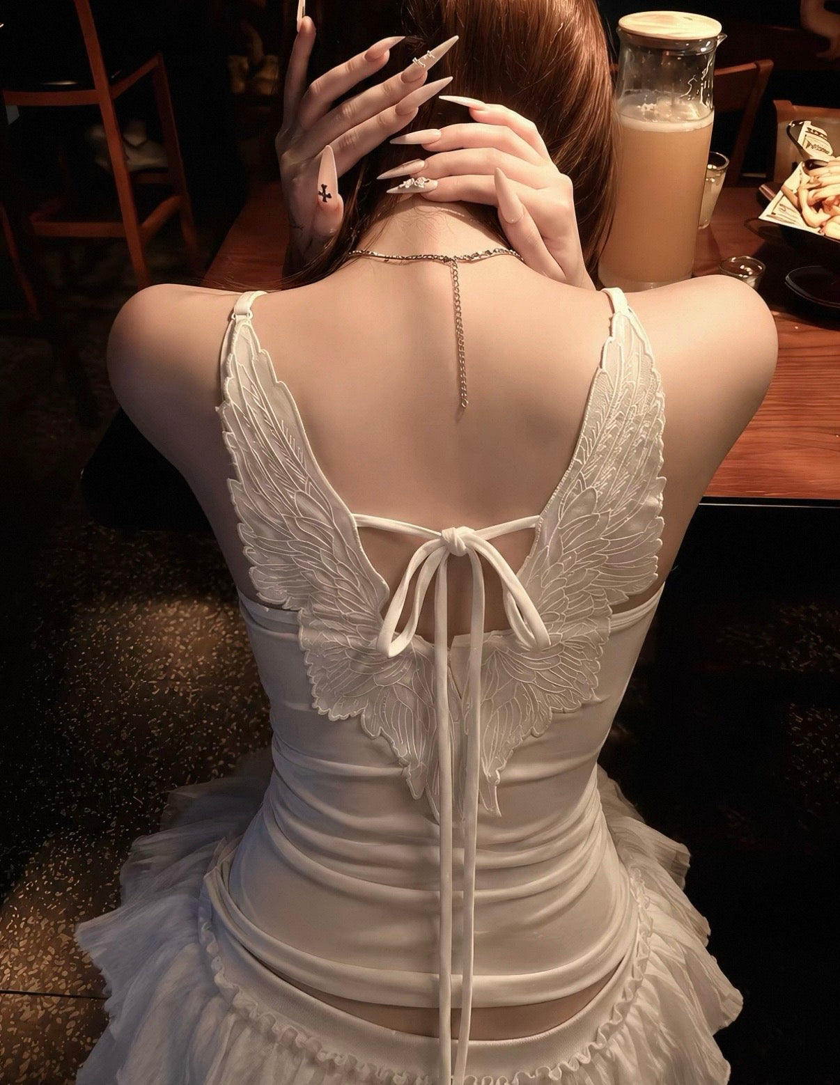 Celestial Wings Backless Top