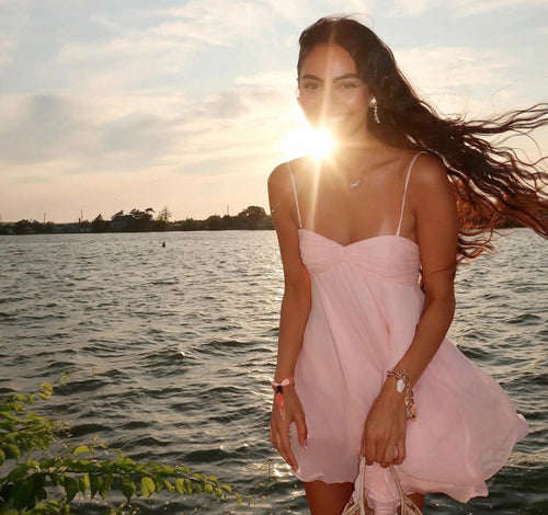 Blush Breeze Mini Dress